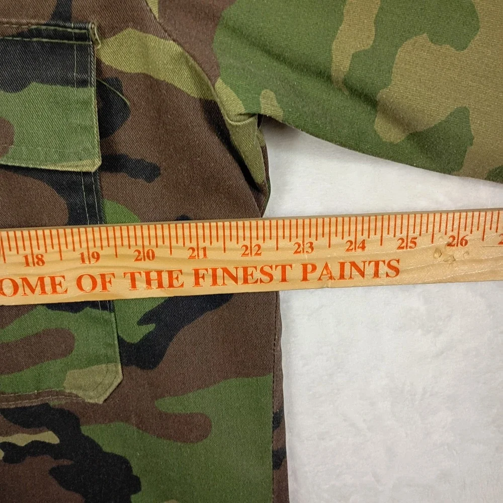 Camo Shirt‎ Jacket Mens Large Green Woodland Utility Gorpcore Hiking Army Marine